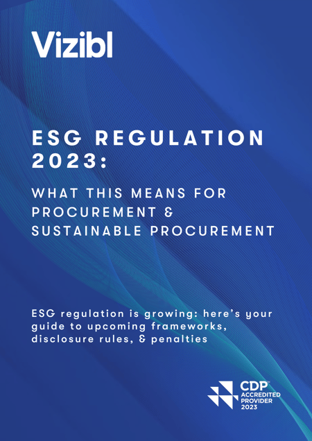 ESG regulation 2023: what this means for procurement & sustainable procurement