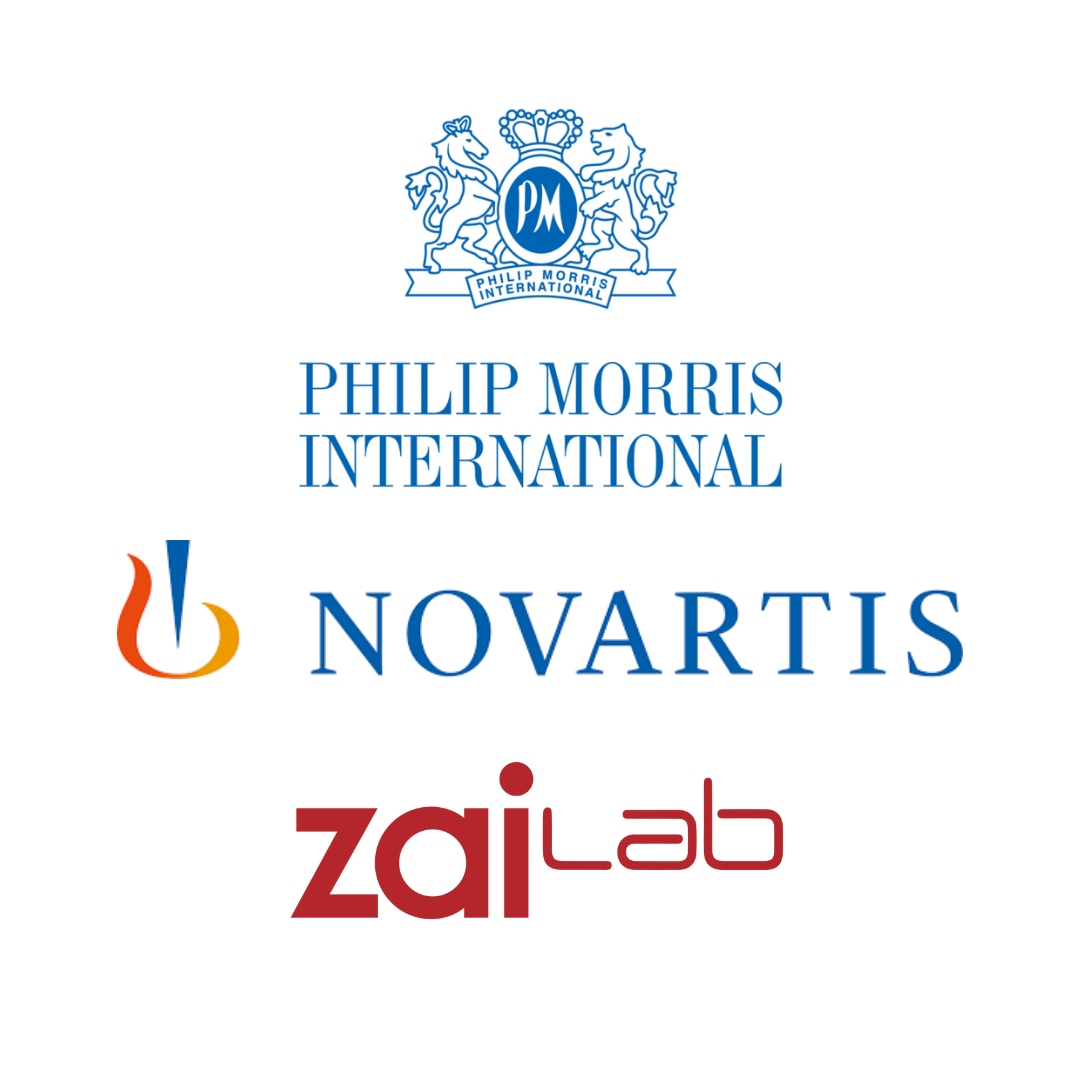 Novartis, PMI & ZaiLab Logos